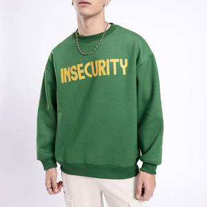 Sweat-shirt à col rond personnalisé avec logo OEM, en molleton épais, surdimensionné, unisexe - Product Image 1
