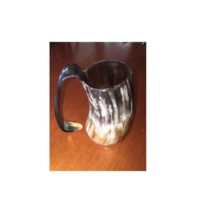 Taza de Cuerno de Búfalo Hecha a Mano, Tallada y Pulida, Estilo Rústico, para Decoración del Hogar o Regalo - Product Image 3