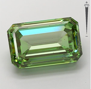 Diamante Cultivado en Laboratorio con Certificación IGI, Corte Esmeralda de 5.03 CT, Color Verde Intenso, Claridad VS2, LG 743560385, ROYAL GEMS JEWELRY - Product Image 3
