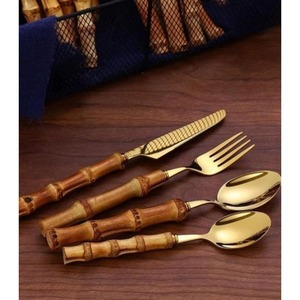 Ensemble de couverts en acier inoxydable finition miroir pour cuisine moderne, table à manger, réception de mariage et service de buffet d'hôtel - Product Image 6