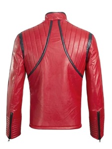 แจ็คเก็ตบุนวมหนังสีแดงสำหรับเด็กลาย kobra - Product Image 2