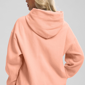 High Quality Heavyweight Breathable Plain Dyed Pullover <b>Hoodie</b> Cotton Made Oversized Women's Drop Shoulder Hoodies - Product Image 2