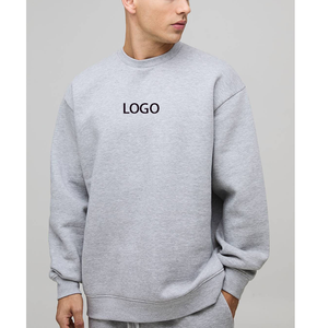 Sweat-shirt de haute qualité à motif gaufré, double flanelle, réversible, à carreaux, coupe ample, doublure polaire, sans capuche, pour l'automne - Product Image 1