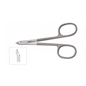 Professional Right-Handed Durable Sharp Stainless Steel Tissue <b>Cuticle</b> Nipper Nail <b>Scissors</b> for Manicure Pedicure - Product Image 5