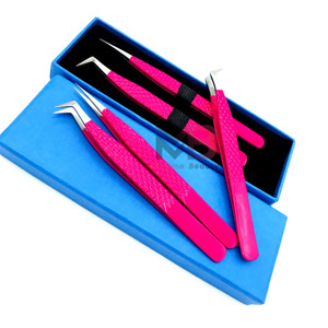 แหนบสแตนเลสสำหรับต่อขนตาแบบมืออาชีพสำหรับร้านเสริมสวย ขายส่ง - Product Image 6
