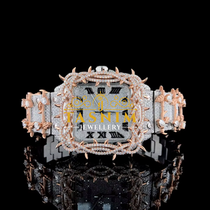Luxury Quartz Gold-Tone Diamond Business Glass Coin Watch Stainless Steel ETA Movement Auto <b>Date</b> for Formal Events Gifts - Product Image 1