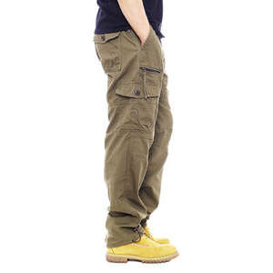 Compre Pantalones de Trabajo Transpirables y Térmicos de Algodón, Unisex, Casuales, con Cintura Elástica, Pantalones de Construcción - Product Image 4