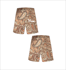 Pantalones cortos de baloncesto personalizados en naranja marrón, ropa deportiva de malla atlética - Product Image 1