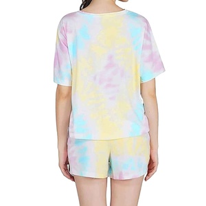 ชุดเซ็ตสองชิ้นสำหรับผู้หญิง ลายมัดย้อม คุณภาพดี น้ำหนักเบา เหมาะกับฤดูร้อน ทรงหลวม ผ้าเนื้อนุ่ม สวมใส่สบาย ทันสมัย - Product Image 3