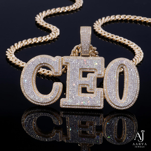 Pendentif personnalisé en moissanite, en argent 925 plaqué or rose et rhodium, collier avec breloque ronde brillante pour soirée - Product Image 6
