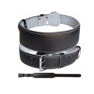 Cinturón de Cuero para Levantamiento de Pesas, Ajustable, con Cierre de Hebilla, Unisex, para Entrenamiento de Fuerza, Equipo de Gimnasio - Product Image 5