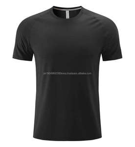 Camiseta de gimnasio de moda de alta calidad para hombre, poliéster Spandex, manga corta para hombre, camisetas de gimnasio de poliéster para correr - Product Image 4