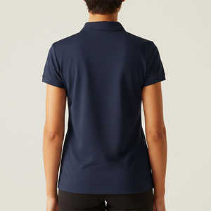 High Quality Regular Fit Solid Color Women's T-shirts Custom Embroidered Logo Lightweight Breathable 100% Cotton Summer Quick - Product Image 3