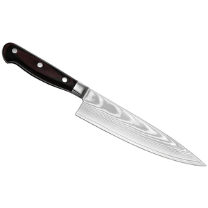 Couteau de chef professionnel LEGACY BLADES moderne en acier Damas, 8 pouces, forgé à la main, ambidextre, compatible lave-vaisselle, manche en bois, couteau de cuisine - Product Image 5