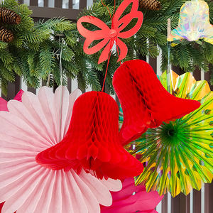 กระดาษทิชชูรูปทรงรังผึ้งสำหรับตกแต่งงานแต่งงาน ขนาดความสูง 15 นิ้ว พิมพ์ออฟเซ็ต 4 สี ผลิตในไต้หวัน - Product Image 2