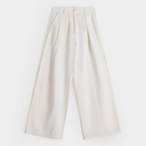 Wholesale 2026 New Women's Trousers Work <b>Pants</b> Casual Breathable Eco-Friendly Elastic Waistline Side Pocket Customizable OEM - Product Image 1