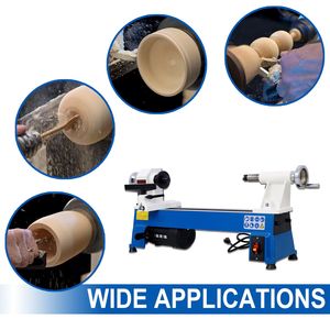 Mini Torno de Madera de 10 x 18 Pulgadas, 5 Velocidades Variables, 500/750/1150/1800/3200 RPM, Torno de Madera de Banco - Product Image 3