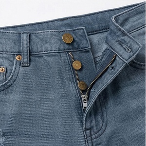 Shorts en jean taille haute pour femme, respirants, déchirés, délavés à la pierre, style streetwear décontracté pour l'été - Product Image 4