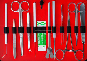 Kit de dissection avancé en acier inoxydable pour étudiants en médecine et en médecine vétérinaire, 22 pièces, CE ISO, pratique de la suture, formation, OEM ODM, vente en gros - Product Image 6