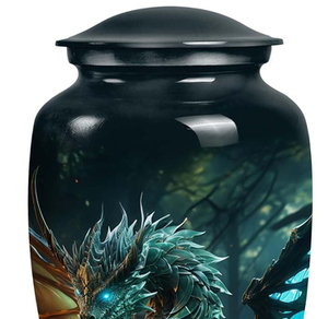 Urnes funéraires décoratives en laiton pour cendres d'adultes, urnes faites à la main pour hommes et femmes, urnes funéraires - Product Image 3