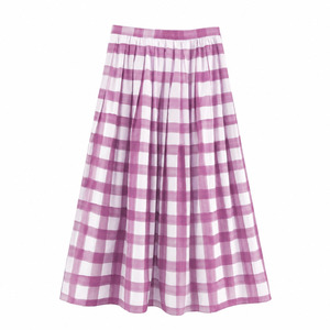 Jupe longue décontractée pour femme, taille haute, en tricot côtelé élastique, nouveau design, jupe de tennis taille haute pour femme, antidérapante - Product Image 4