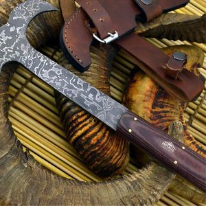 Hacha Compacta de Acero al Carbono para Bushcraft, Ideal para Cortar Leña, Camping, Supervivencia, Caza y Aventuras al Aire Libre - Product Image 1
