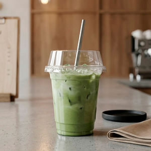 QUANG QUAN Disposable Transparent Single Wall PP 16oz 22oz 95mm Diameter <b>Cups</b> for Coffee Tea & Cold Beverages - Product Image 4