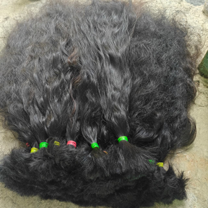 Extensions de cheveux humains indiens vierges Remy 100 % naturels, marque SV3, les plus vendues, en vrac, double trame, ondulées, bouclées, prêtes à la permanente, personnalisables - Product Image 4