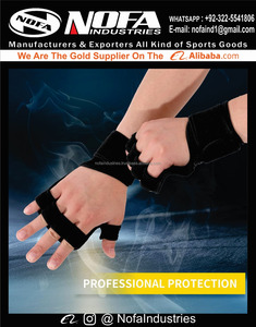 Hot Sale Customized Leather Gym Fitness <b>Gloves</b> Long Cuff Wrist Support Breathable Outdoor Workouts Weight Lifting Men Sports - Product Image 5