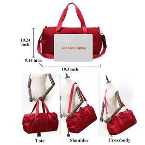 Bolsa Deportiva de Poliéster Impermeable para Viajes, Bolsas de Fitness para Mujer, Logotipo Personalizado, Venta Caliente 2026, Bolsa Deportiva Multicolor Resistente para Gimnasio, Grande - Product Image 4