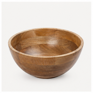 Bol à salade en bois d'acacia artisanal écologique de qualité supérieure, grand bol rond en bois naturel pour mélanger les fruits, pour une utilisation en cuisine - Product Image 1