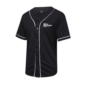 Maillot de baseball premium respirant à boutons sur le devant, matière douce anti-humidité, vêtement d'entraînement pour équipe adulte - Product Image 1