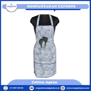 Tablier de cuisine à prix imbattable avec motif floral bleu Meadow Song, lavable en machine, usage quotidien, style classique, 1 à 4 poches - Product Image 6