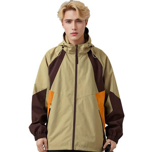 Customizable Breathable Windproof Waterproof <b>Men's</b> Safari <b>Jacket</b> Stand Collar Front Logo Plus Size Outdoor - Product Image 6