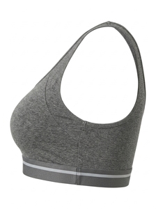 Sujetador Deportivo Simple sin Costuras para Mujer, Transpirable, Ligero, Elástico, con Logotipo Frontal, para Gimnasio, Yoga, Correr, Fitness, Entrenamiento - Product Image 3