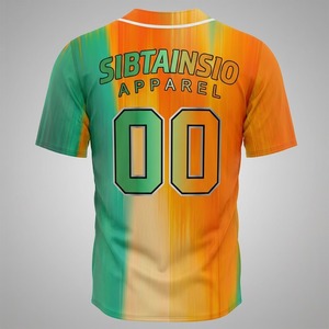 Camiseta de Béisbol con Logotipo Bordado Personalizado, Nuevo Diseño, Sublimación, Malla Transpirable, Secado Rápido, Manga Corta - Product Image 6