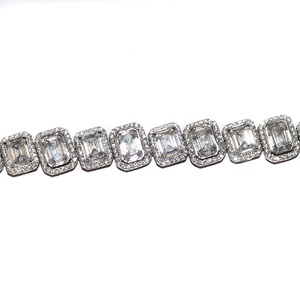 Bracelets en argent sterling 925 massif de haute qualité avec zircon cubique, style vintage, pour cadeaux de fête et de mariage - Vente en gros - Product Image 1
