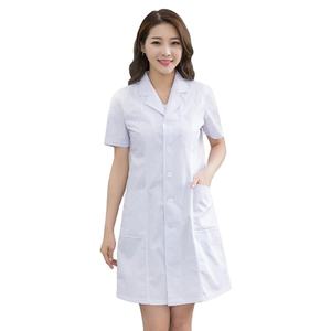 Conjuntos de uniformes de Enfermería de manga corta para mujer, uniformes de clínica, ropa de tela tejida, uniformes elásticos hechos de Spandex - Product Image 1