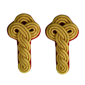 Epaulettes Personalizadas con Cordón y Nudos, Color a Elección, OEM, Trenzadas, Nuevas 2026, Calidad Premium, Uniformes Ceremoniales, Corte Láser Dorado - Product Image 3