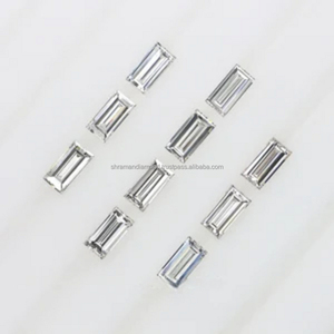 Venta al por mayor directa de fábrica: Paquete de 1 quilate de diamantes cultivados en laboratorio sueltos a granel, 0.08 quilates por pieza, color blanco, forma baguette, para fabricación de joyas. - Product Image 4