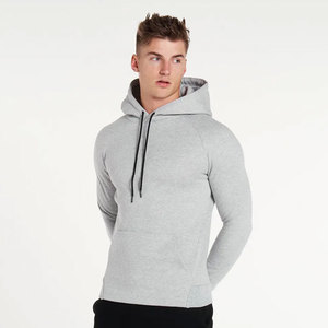 Sweat à capuche homme en molleton bouclette de coton épais de haute qualité, coupe ajustée, doublé, respirant, avec cordon de serrage, idéal pour l'hiver et le fitness - Product Image 2