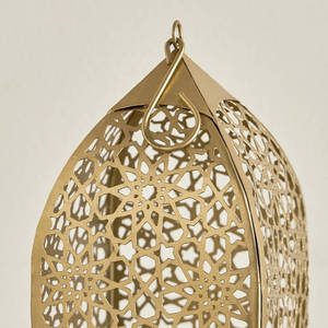 ขายส่งเชิงเทียนโลหะสไตล์โมร็อกโกรุ่นล่าสุดสำหรับตกแต่งโต๊ะในบ้านช่วงรอมฎอน - Product Image 3