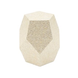 Artisan Made Mother of Pearl Inlay Side Table Handmade Wooden Bedroom Nightstand Luxury Accent End Table Premium Living Room - Product Image 1