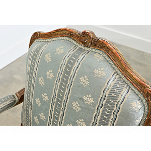 Fauteuil en bois rembourré Larissa avec pieds en bois pour salon, villa, chambre à coucher - Product Image 5