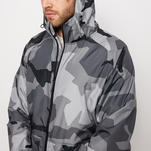 Chaqueta Cortavientos de Poliéster de Alta Calidad para Hombre con Cremallera, Impermeable y Transpirable para Otoño, con Capucha, Tallas Grandes, con Técnicas de Lavado - Product Image 3