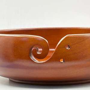 Cuenco de madera hecho a mano para hilo, cuenco para tejer y ganchillo, organizador de hilo para almacenamiento de ovinos de lana, accesorios de manualidades - Product Image 5