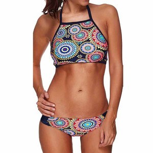 New Arrival Women's <b>Bikini</b> <b>Set</b> <b>Push</b> <b>up</b> 2 Piece Beachwear with Digital Print Front Customizable High Quality Spandex/Polyester - Product Image 6