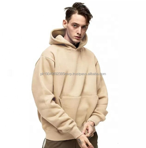 Sweat à capuche oversize en coton pur de qualité supérieure, style décontracté et streetwear, épaules tombantes, sweat à capuche unisexe personnalisé en molleton - Product Image 1