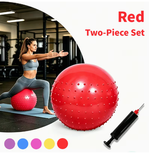 Ballon de yoga en PVC rose HAWK SPORTS INDUSTRIES, 4,9 pouces, antidérapant, rond, pour exercices de fitness, pompe incluse, surface lisse, logo personnalisé - Product Image 4