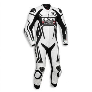 Rucati Unisex Cowhide/Kangaroo Pro Leather Motorcycle 1Pc Racing Suit Jumpsuit/Traje with Hump CE <b>Level</b> 2 Protective Armored - Product Image 1